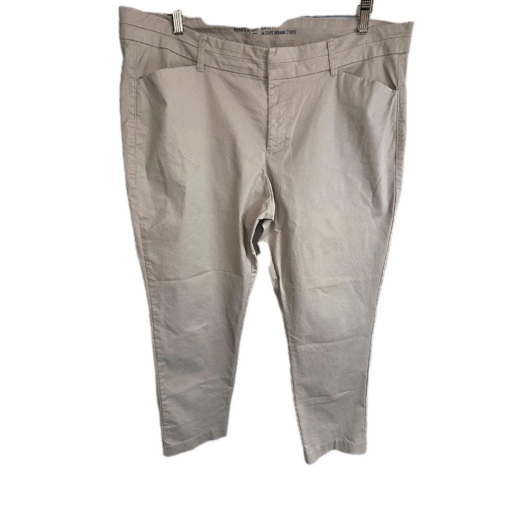 Khakis By Gap Slim City Crop Size 16  Elevated Basics Normcore Preppy Vacation